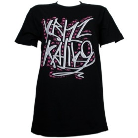 Krizz Kaliko - Black Spider Text Ladies T-Shirt