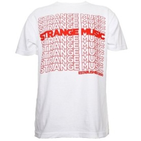 Strange Music - White Repeat T-Shirt