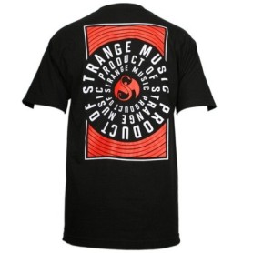 Strange Music - Black Spiral Circle T-Shirt
