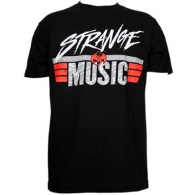 Strange Music - Black Red Lines T-Shirt