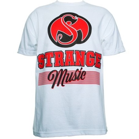 Strange Music - White Block T-Shirt