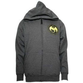 Strange Music - Charcoal Space Text Zip Hoodie