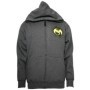 Strange Music - Charcoal Space Text Zip Hoodie