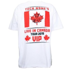 Tech N9ne - White Live In Canada Tour 2019 VIP T-Shirt