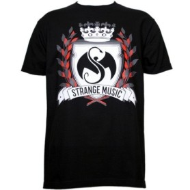 Strange Music - Black Crest T-Shirt