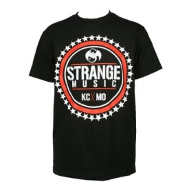 Strange Music - Black Circle Stars T-Shirt