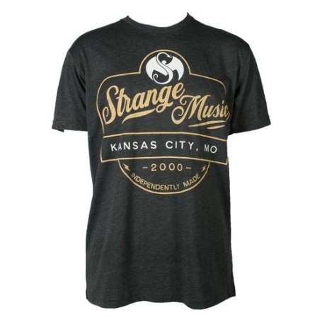 Strange Music - Charcoal Independently Made Luxury Blend T-Shirt