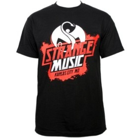 Strange Music - Black Comic T-Shirt