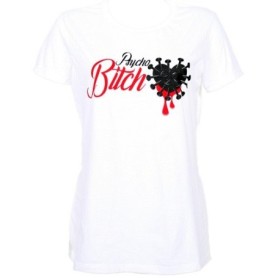 Strange Music - White Psycho Heart Ladies T-Shirt