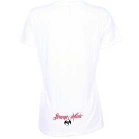 Strange Music - White Psycho Heart Ladies T-Shirt