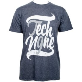 Tech N9ne - Heather Navy Swoosh Premium T-Shirt