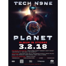Tech N9ne - Planet Poster 18\&quot; x 24\&quot;