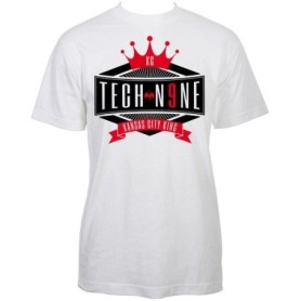 Tech N9ne - White KC King T-Shirt