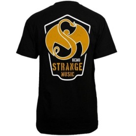 Strange Music - Black Stencil T-Shirt