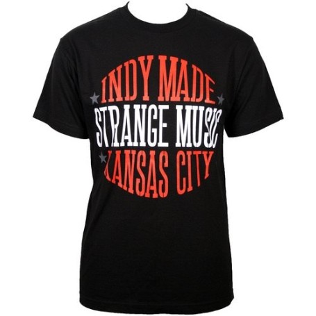 Strange Music - Black Indy Made T-Shirt