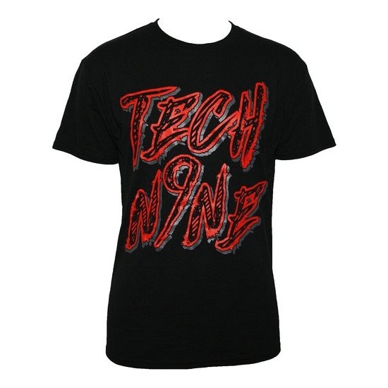 Tech N9ne - Black Lined Up T-Shirt