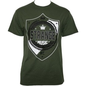 Strange Music - Military Green Call To Arms T-Shirt