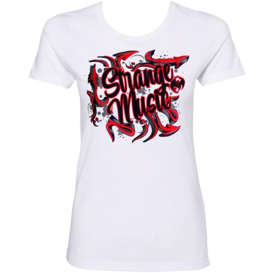 Strange Music - White Hyped Up Ladies T-Shirt