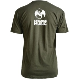 Strange Music - Military Green Logo Luxury Blend T-Shirt