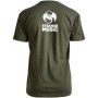 Strange Music - Military Green Logo Luxury Blend T-Shirt