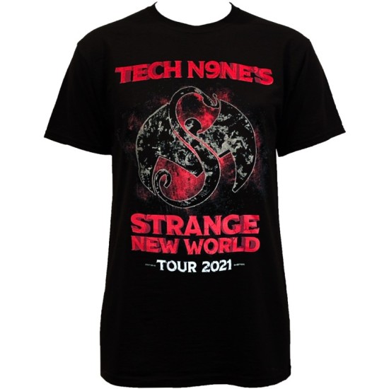 Tech N9ne - Black Strange New World Tour T-Shirt