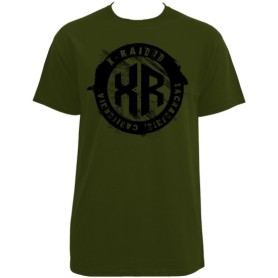 X-Raided - Military Green CA Circle T-Shirt