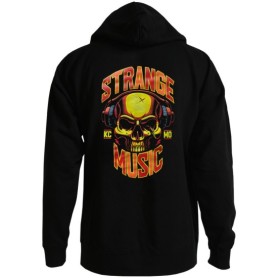 Strange Music - Black KCMO Skull Zip Hoodie