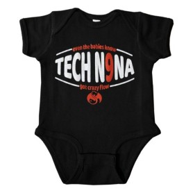 Tech N9ne - Black Crazy Flow Baby Outfit