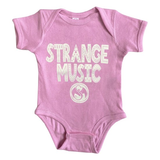 Strange Music - Pink Doodle Baby Outfit