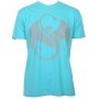 Strange Music - Tahiti Blue Snake & Bat Logo w/Reflective Paint Luxury Blend T-Shirt