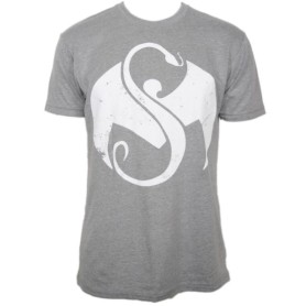Strange Music - Athletic Heather Snake &amp; Bat Logo Luxury Blend T-Shirt
