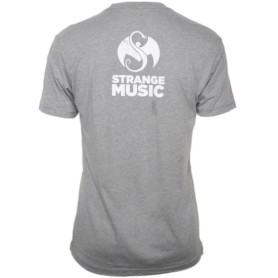 Strange Music - Athletic Heather Snake &amp; Bat Logo Luxury Blend T-Shirt