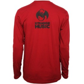 Strange Music - Cardinal Snake &amp; Bat Logo Luxury Blend Long Sleeve T-Shirt