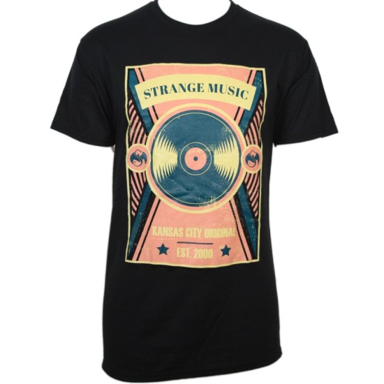 Strange Music - Black Vinyl T-Shirt