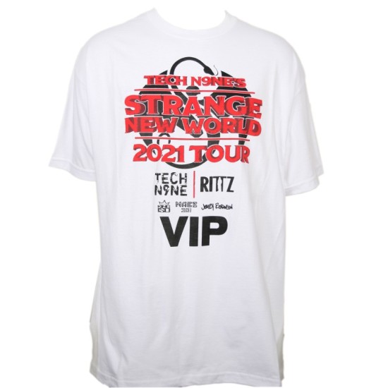 Tech N9ne - Rittz Strange New World Tour VIP T-Shirt Image 1