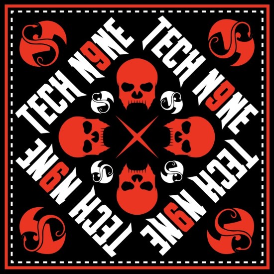 Tech N9ne - Black Skull Mask Bandana Image 1