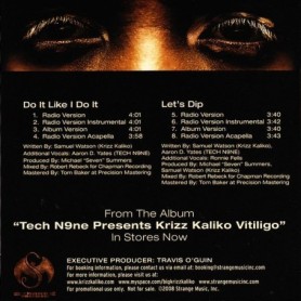 Krizz Kaliko - Do It Like I Do It / Let&#039;s Dip CD Single