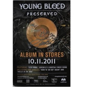 Young Bleed - Preserved Poster 11&quot; x 17&quot; Autographed