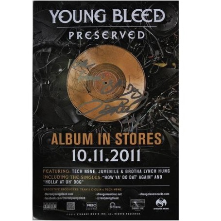 Young Bleed - Preserved Poster 11" x 17" Autographed