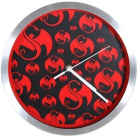 Strange Music - Black w/Red Snake and Bat Clock