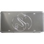 Strange Music - Chrome Snake & Bat License Plate