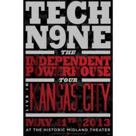 Tech N9ne - Limited Edition Kansas City Independent Powerhouse Tour Poster