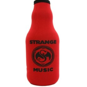 Strange Music - Red Bottle Coozie