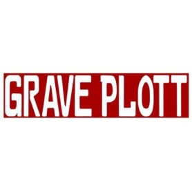 Grave Plott - White Individual Letters Decal