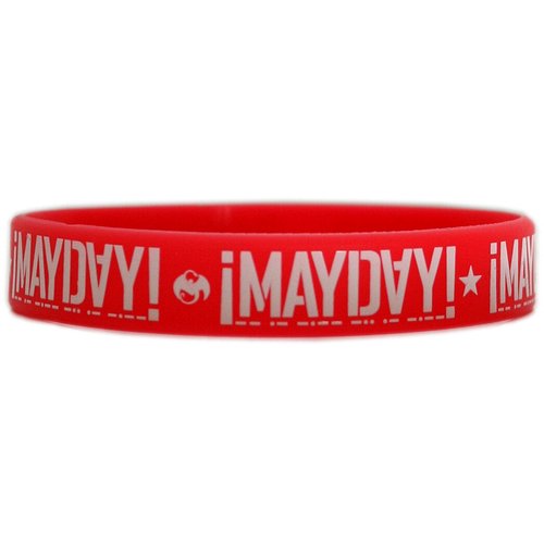 ¡MAYDAY! - Red Logo Bracelets (Set of 2)