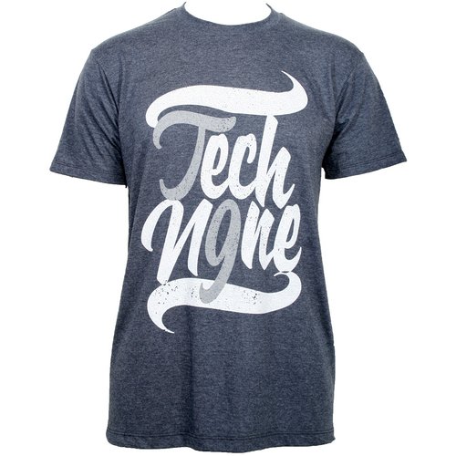 Tech N9ne - Heather Navy Swoosh Premium T-Shirt - Extra Large